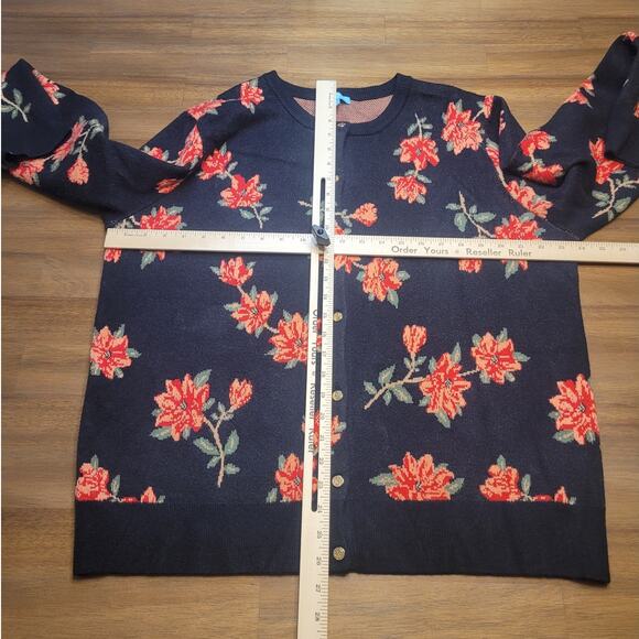 Draper James Black Southern Floral Cardigan – Size XXL – EUC - Picture 5 of 12